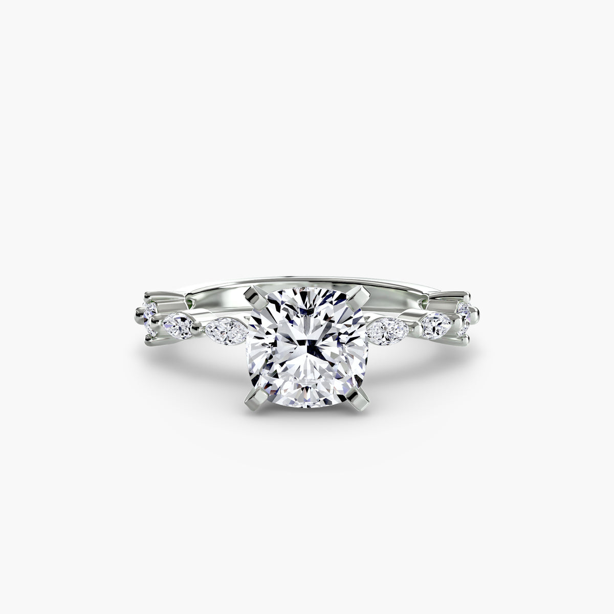 Solitario con Pavé Eternity