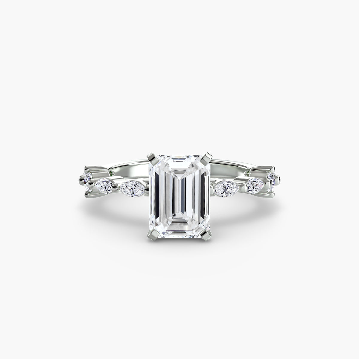 Solitario con Pavé Eternity