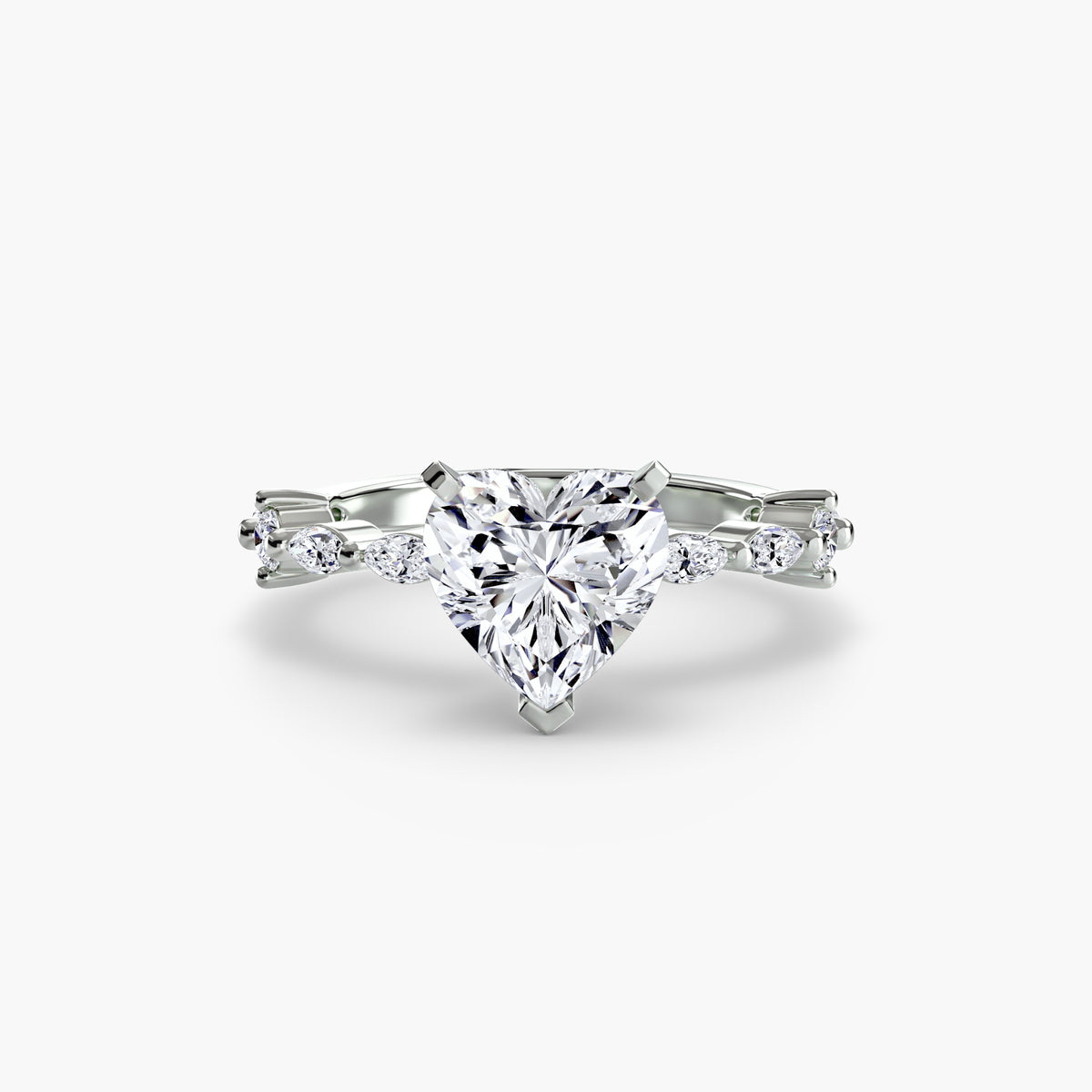 Solitario con Pavé Eternity