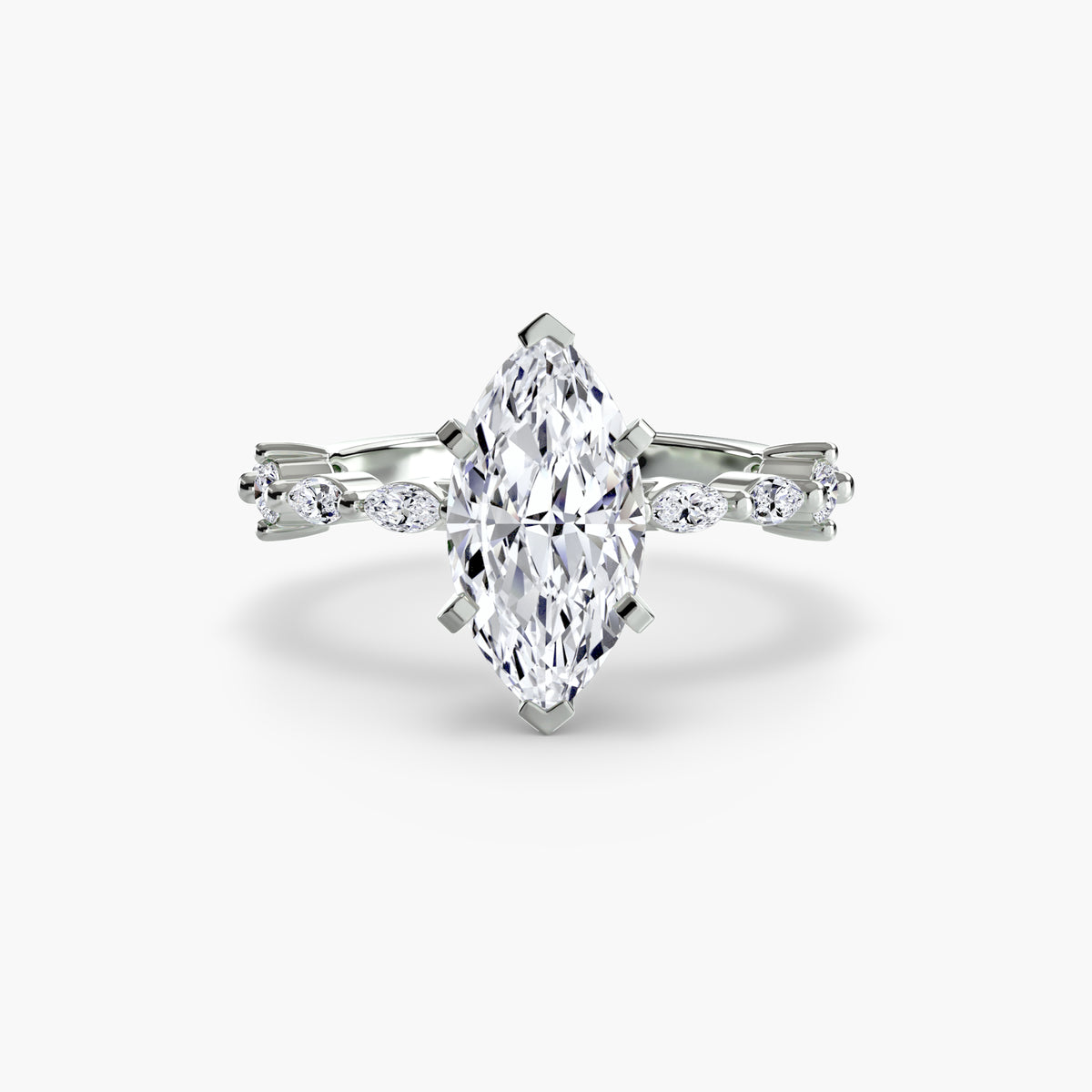 Solitario con Pavé Eternity