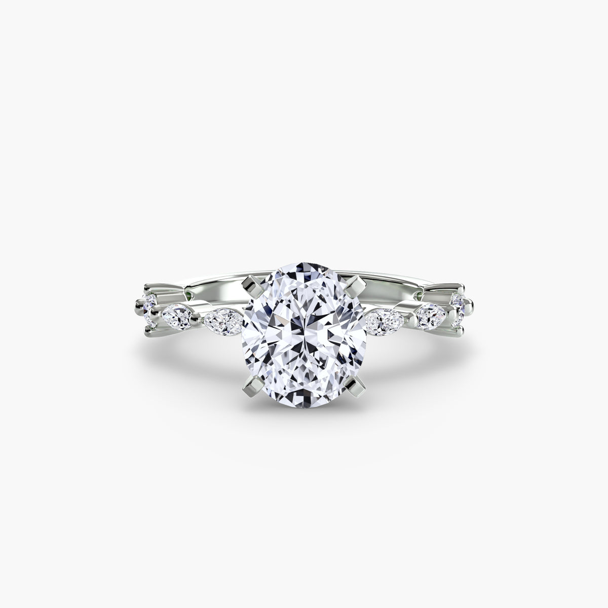 Solitario con Pavé Eternity