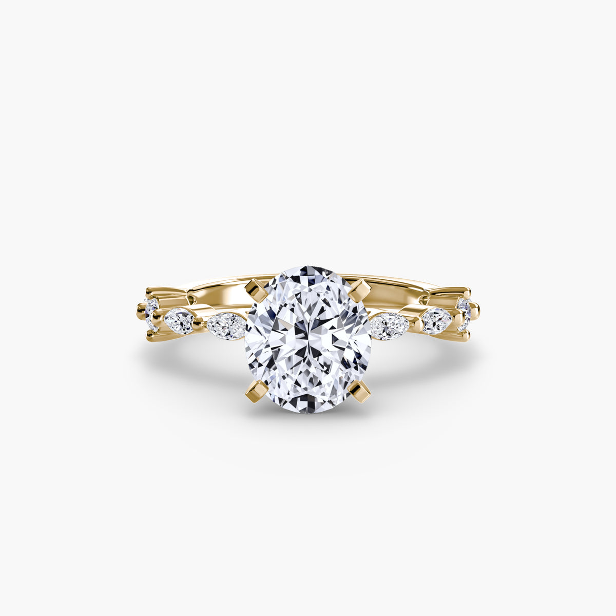 Solitario con Pavé Eternity