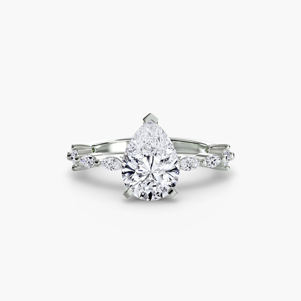 Solitario con Pavé Eternity