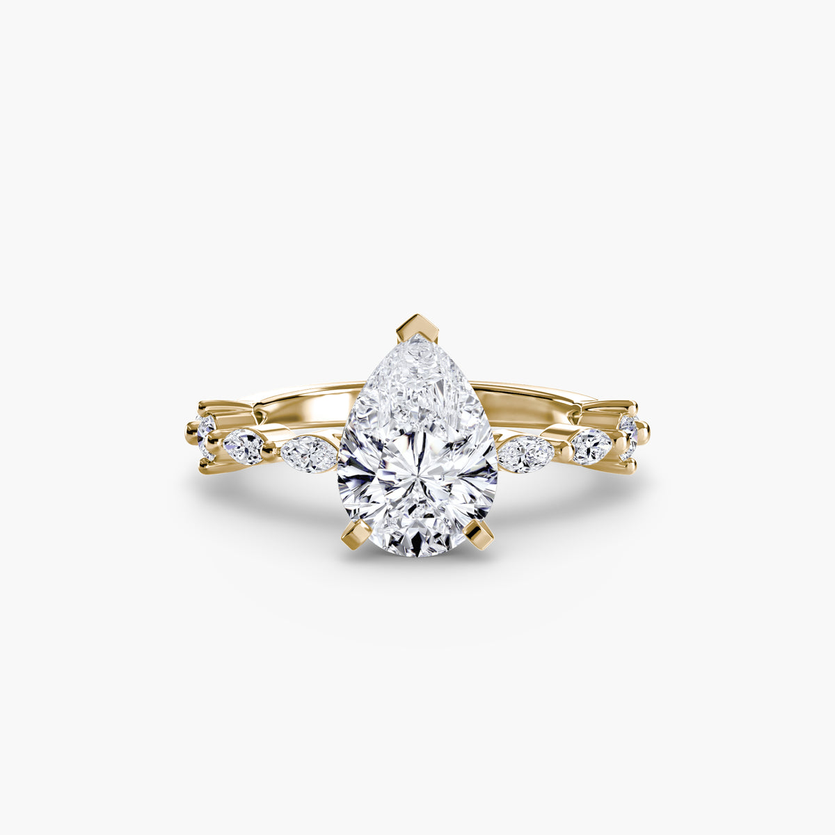 Solitario con Pavé Eternity