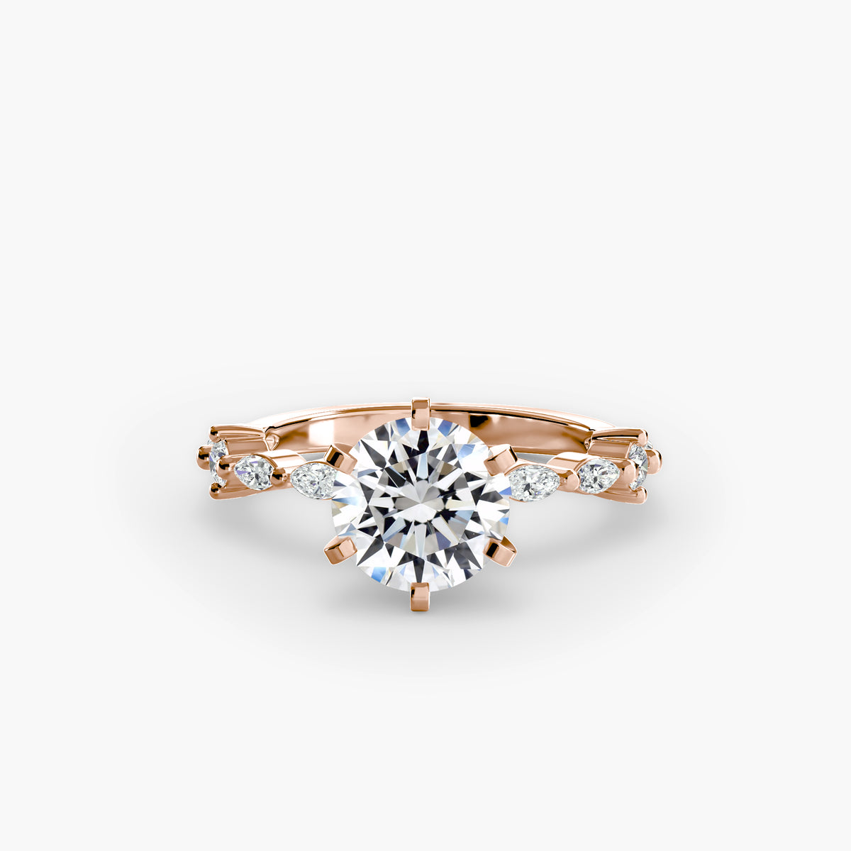 Solitario con Pavé Eternity