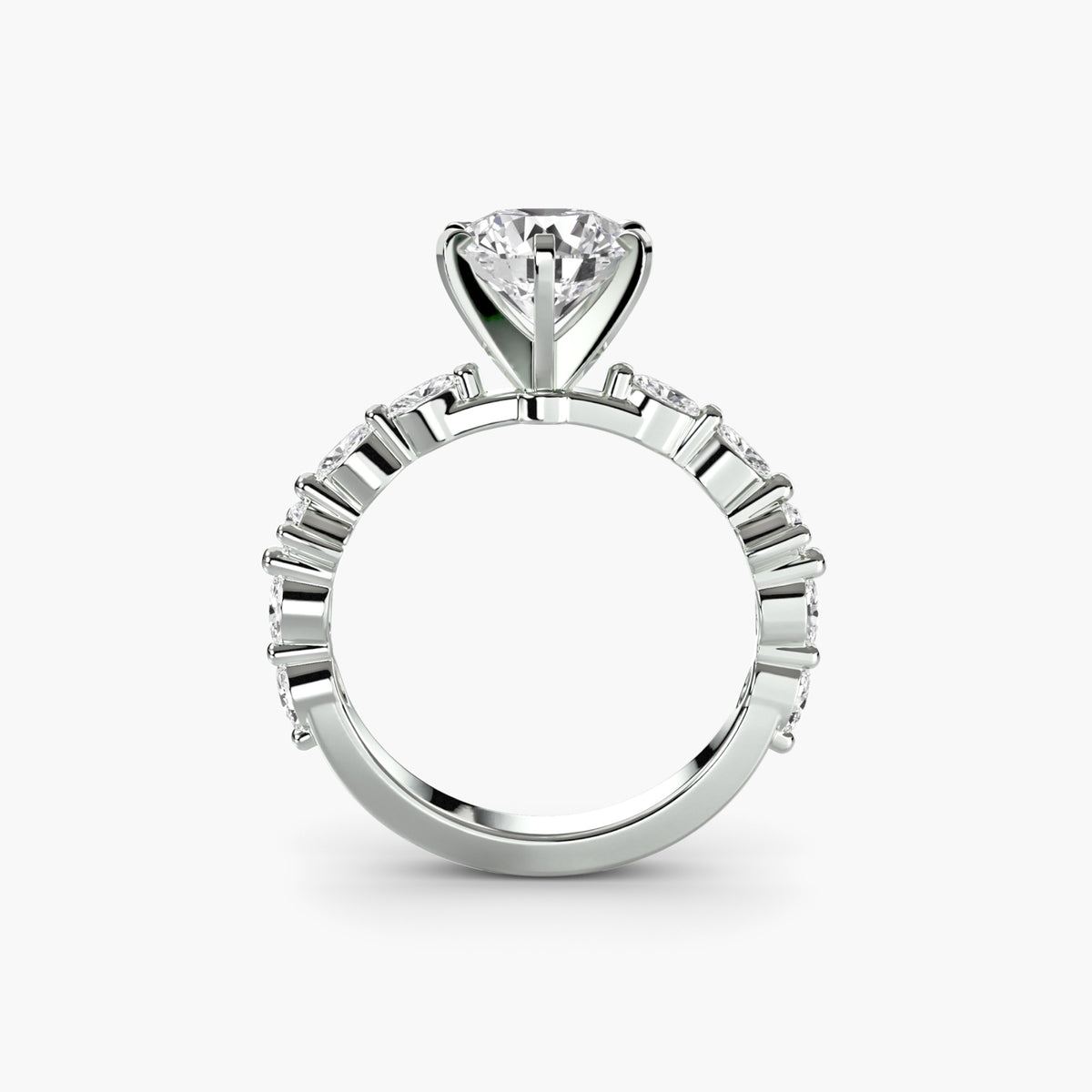 Solitario con Pavé Eternity