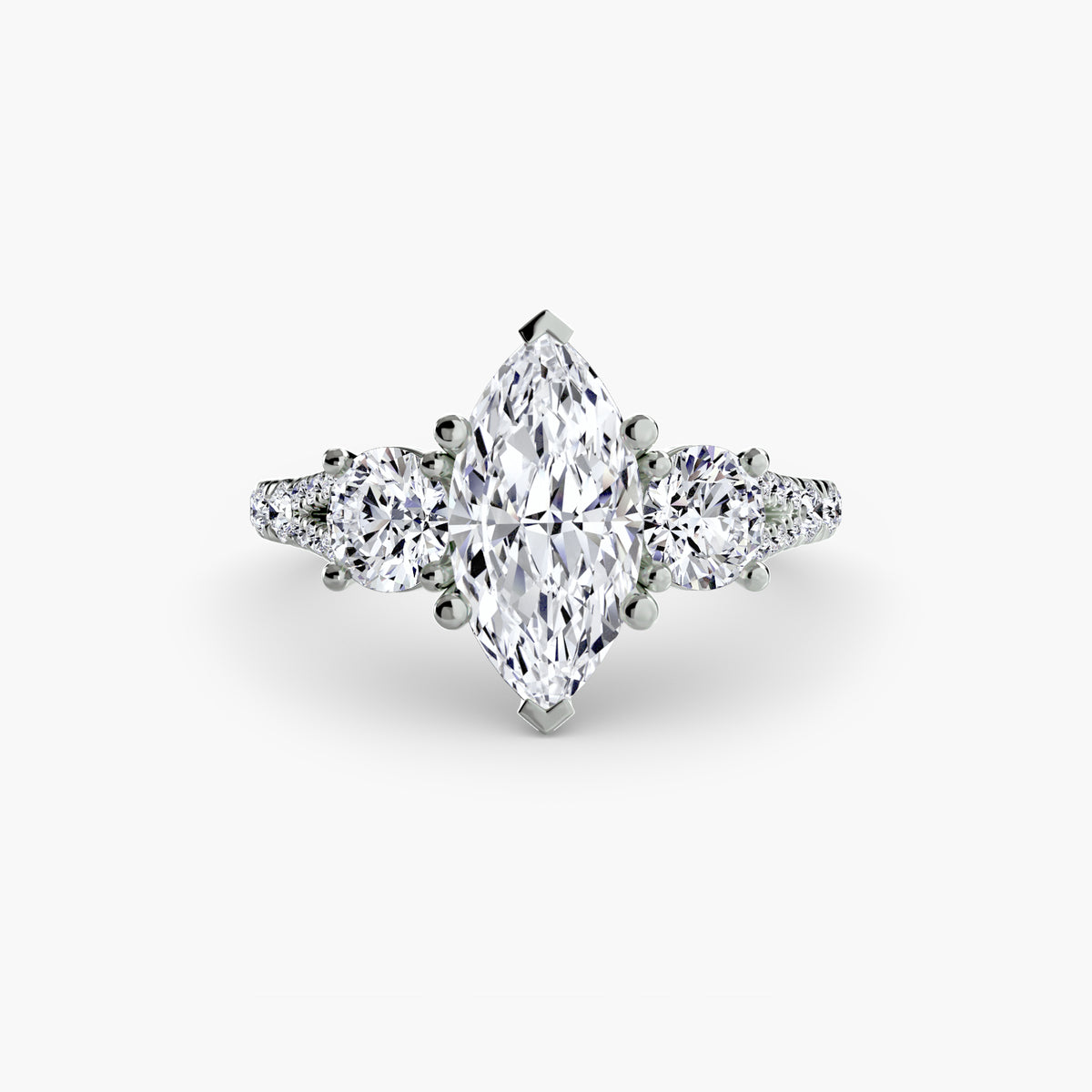 Zenit Pavé Band Trilogy Ring