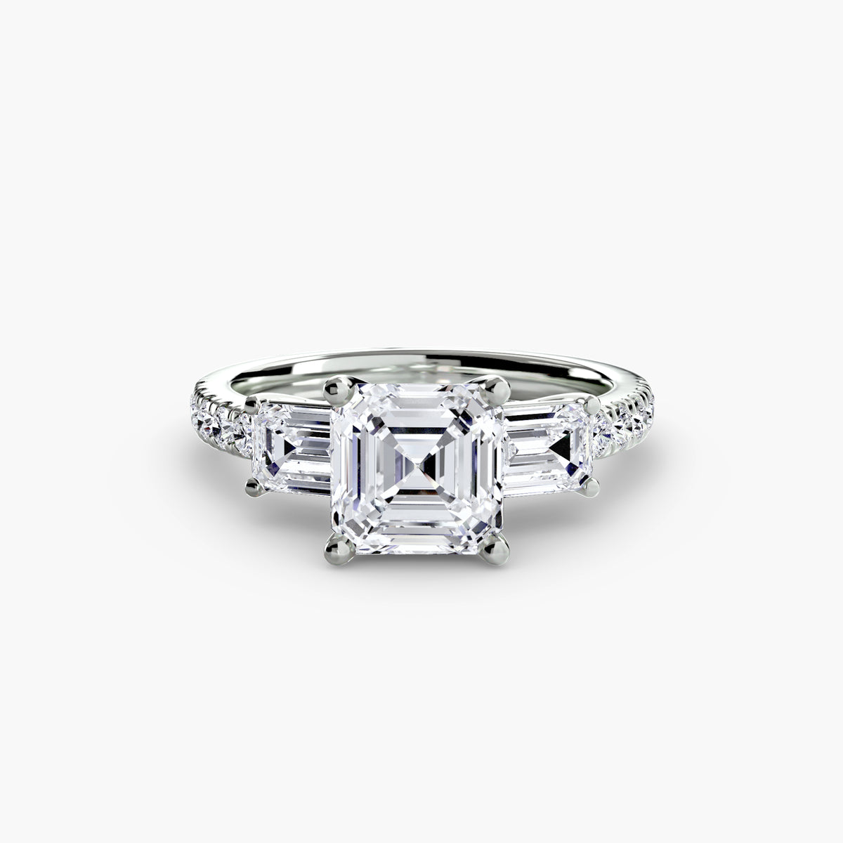 Levante Pavé Band Trilogy Ring