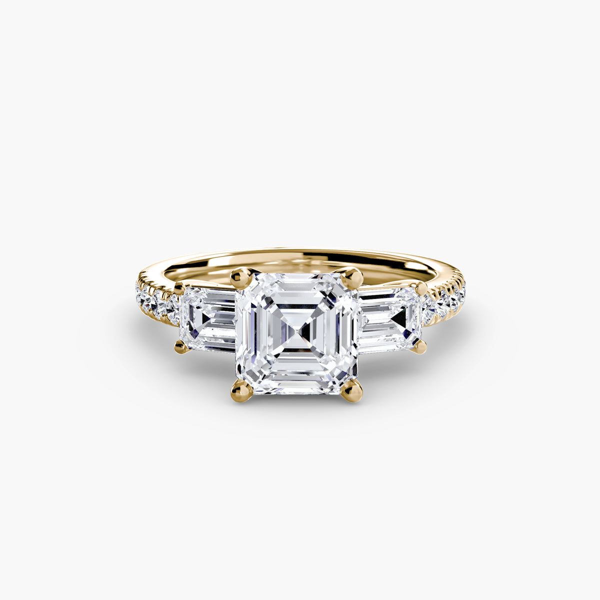 Anello Trilogy con Fascia Pavé Levante