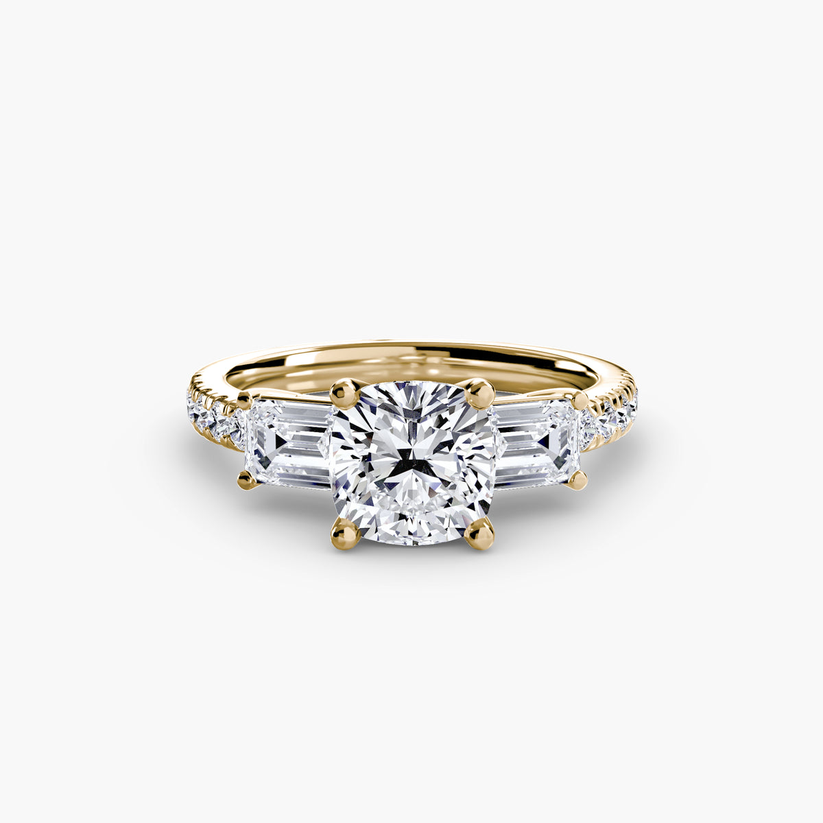 Levante Pavé Band Trilogy Ring