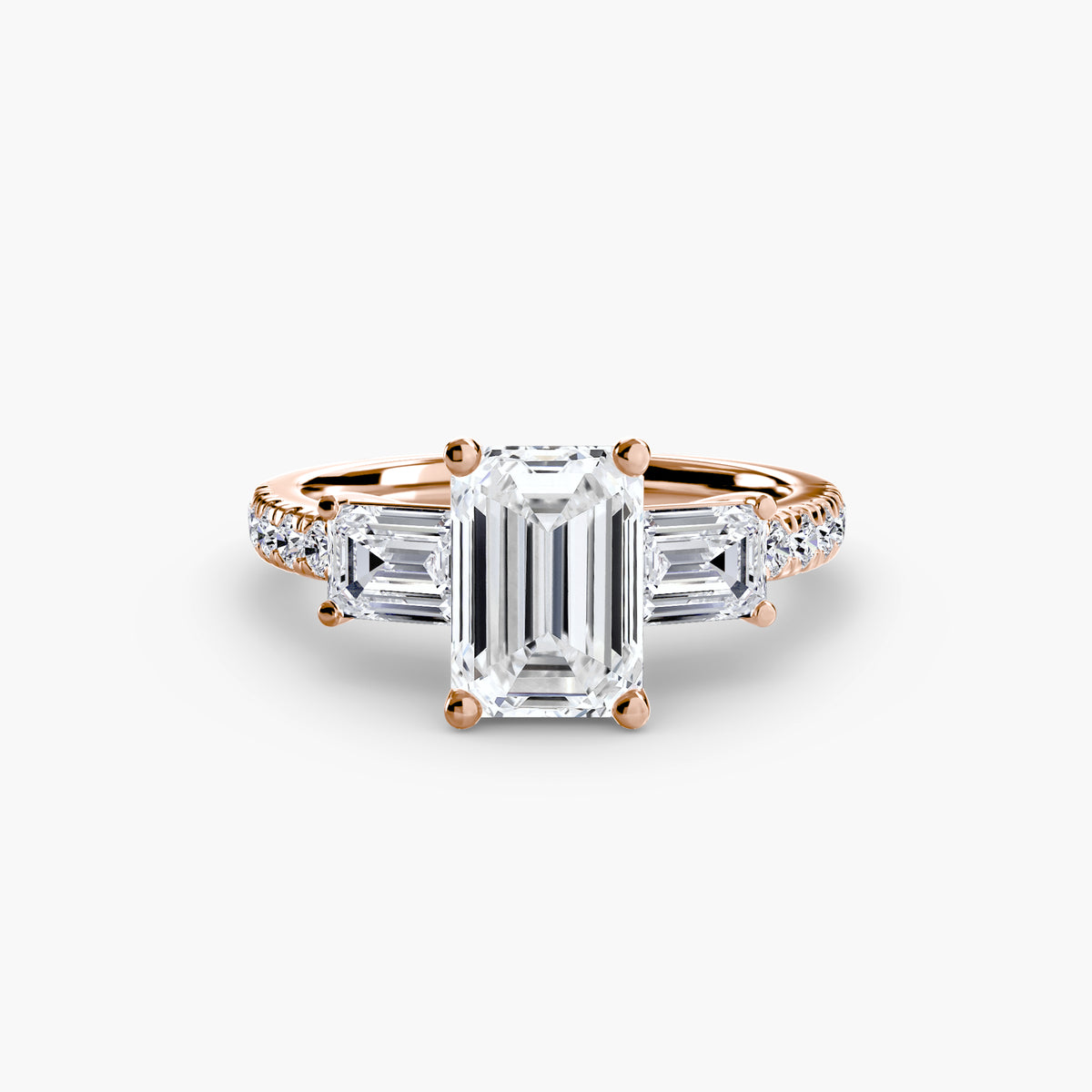 Levante Pavé Band Trilogy Ring