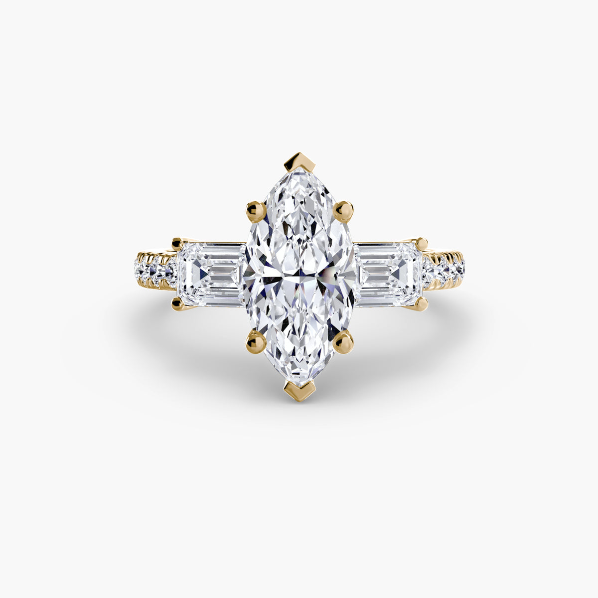Anello Trilogy con Fascia Pavé Levante