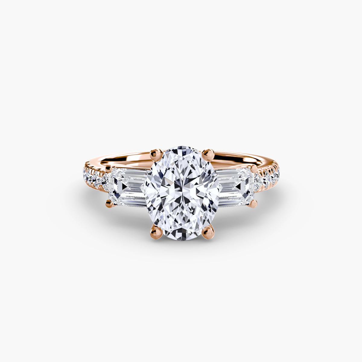 Anello Trilogy con Fascia Pavé Levante