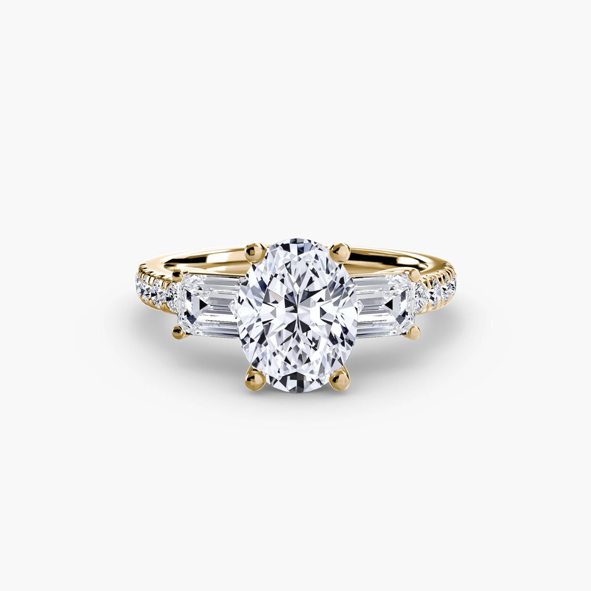 Levante Pavé Band Trilogy Ring