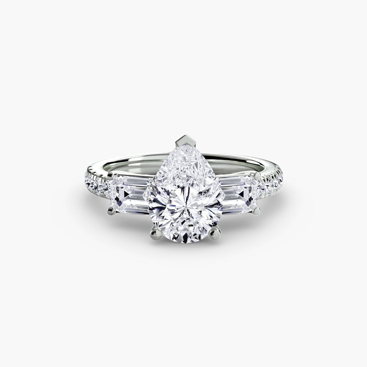 Anello Trilogy con Fascia Pavé Levante