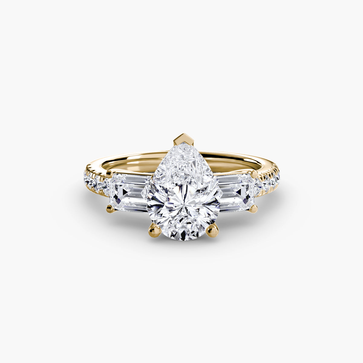 Anello Trilogy con Fascia Pavé Levante