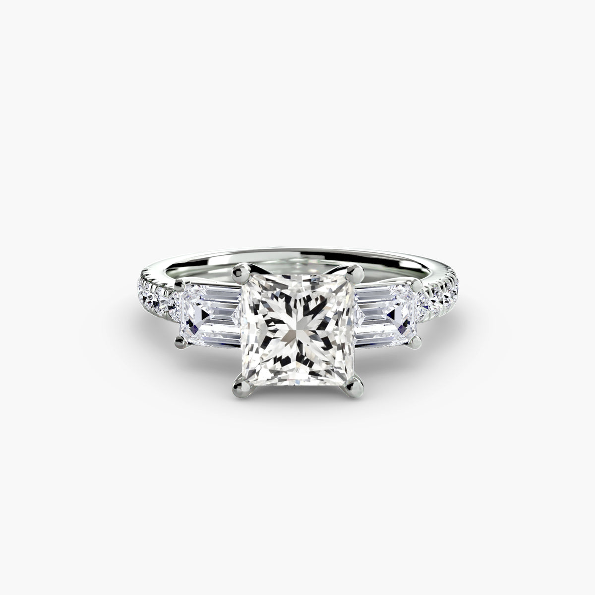 Levante Pavé Band Trilogy Ring