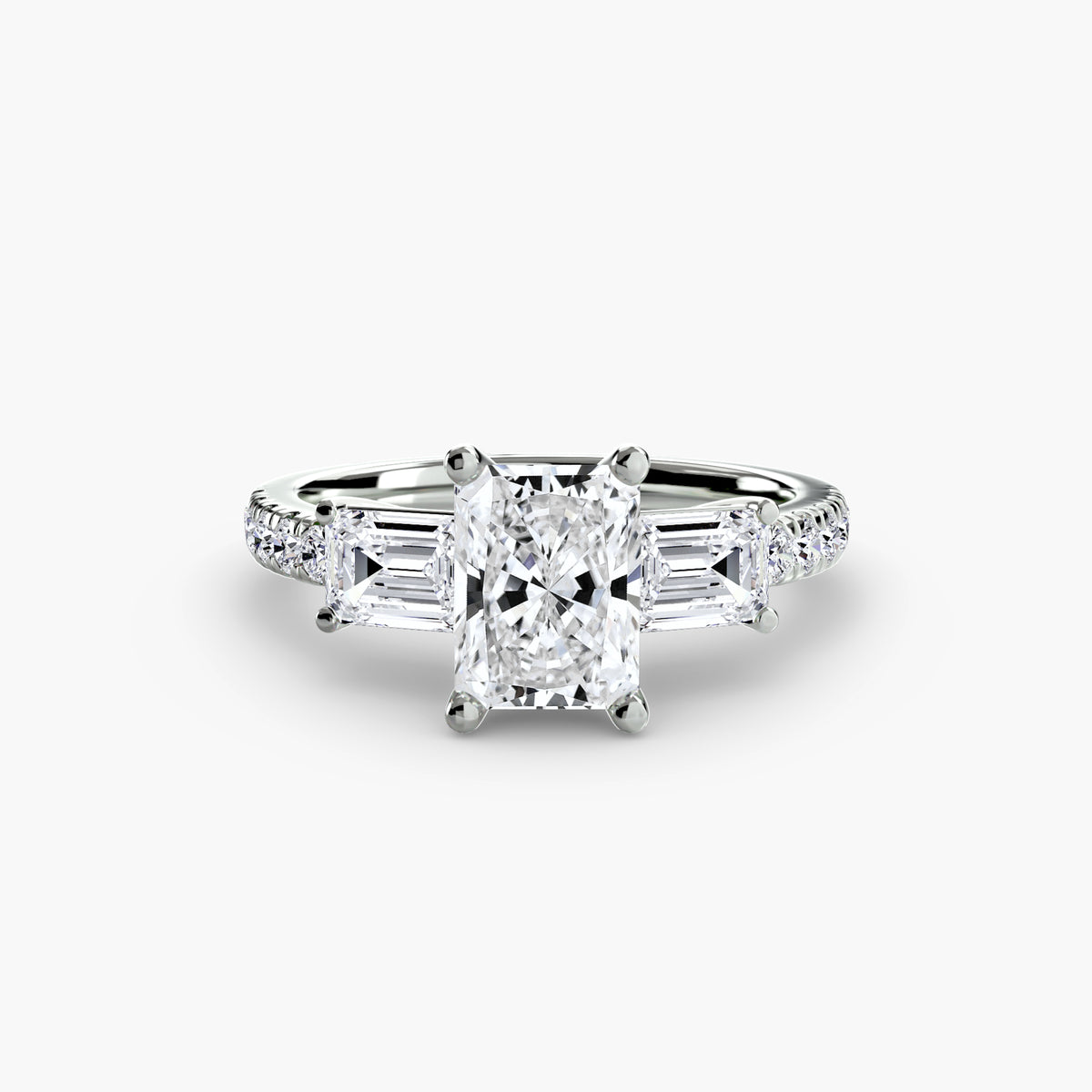 Levante Pavé Band Trilogy Ring