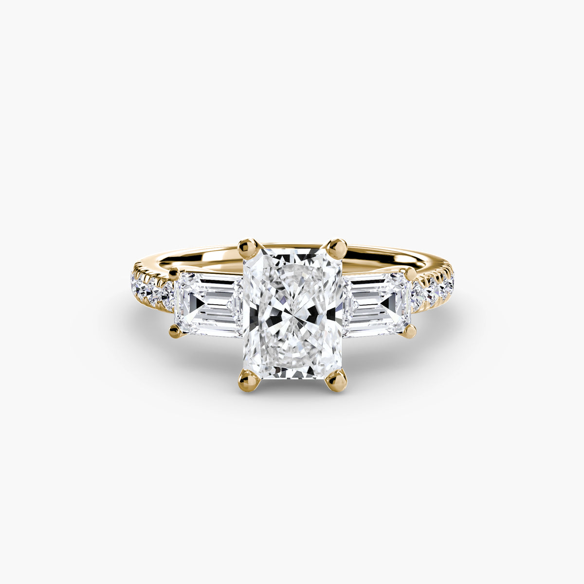 Anello Trilogy con Fascia Pavé Levante