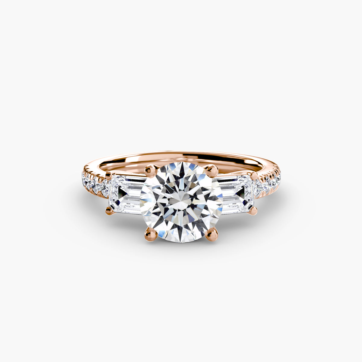 Levante Pavé Band Trilogy Ring