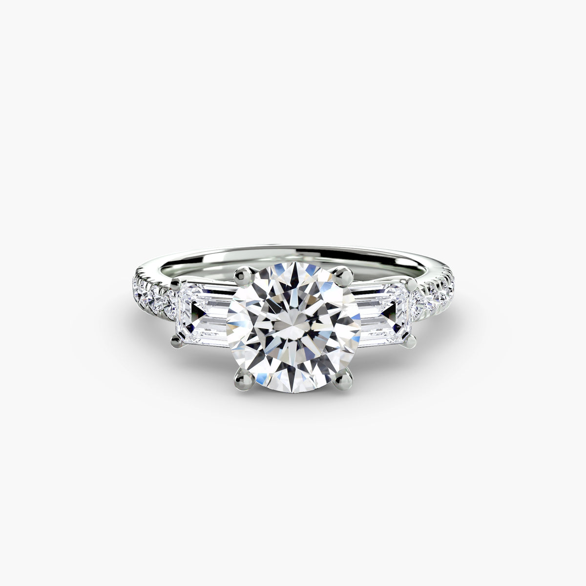 Levante Pavé Band Trilogy Ring