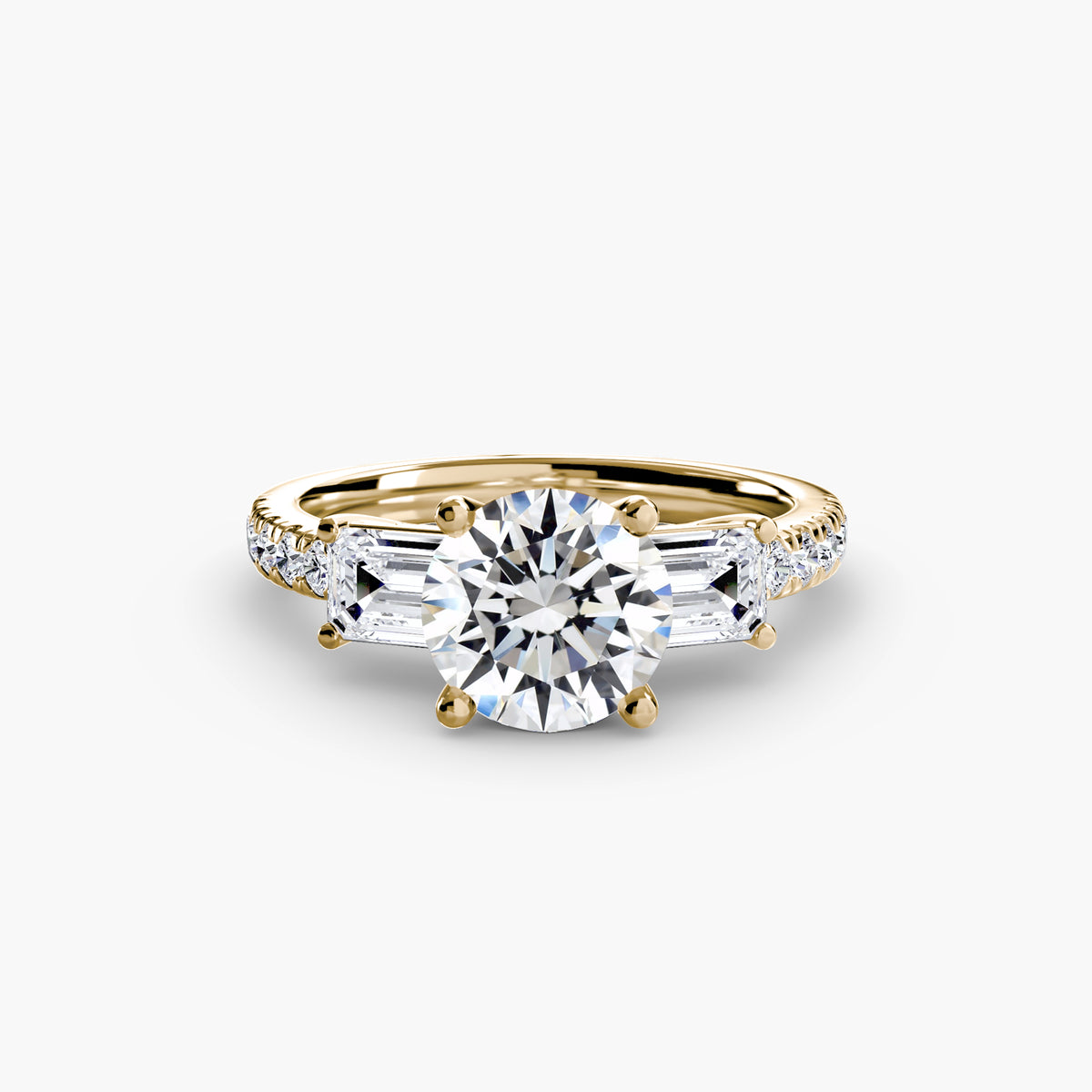 Levante Pavé Band Trilogy Ring