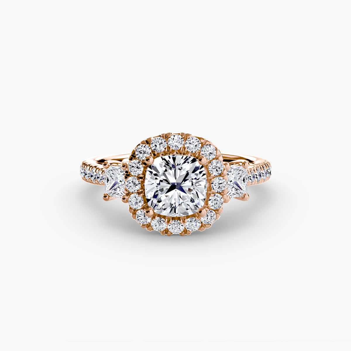 Anello Trilogy con Halo Cometa
