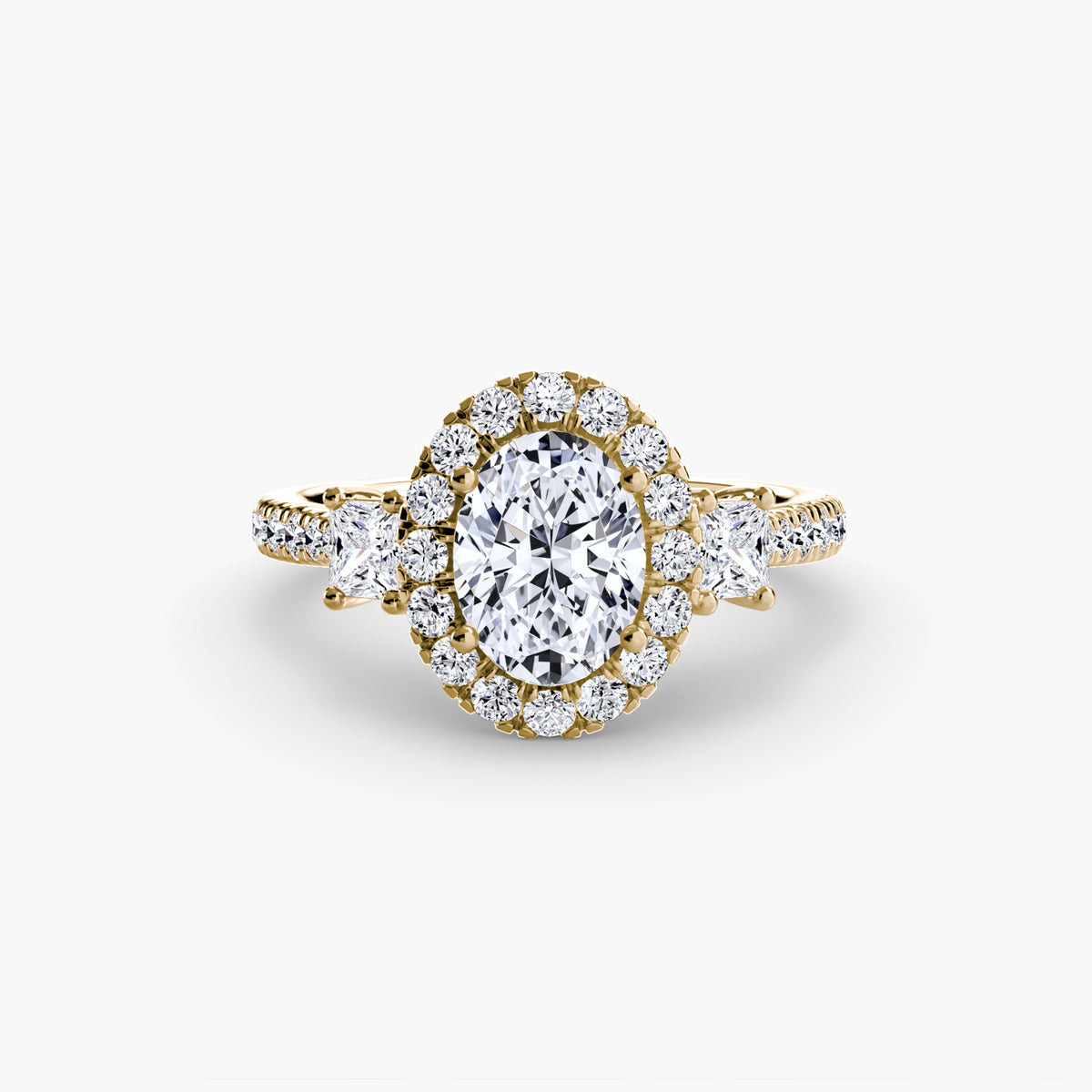 Anello Trilogy con Halo Cometa