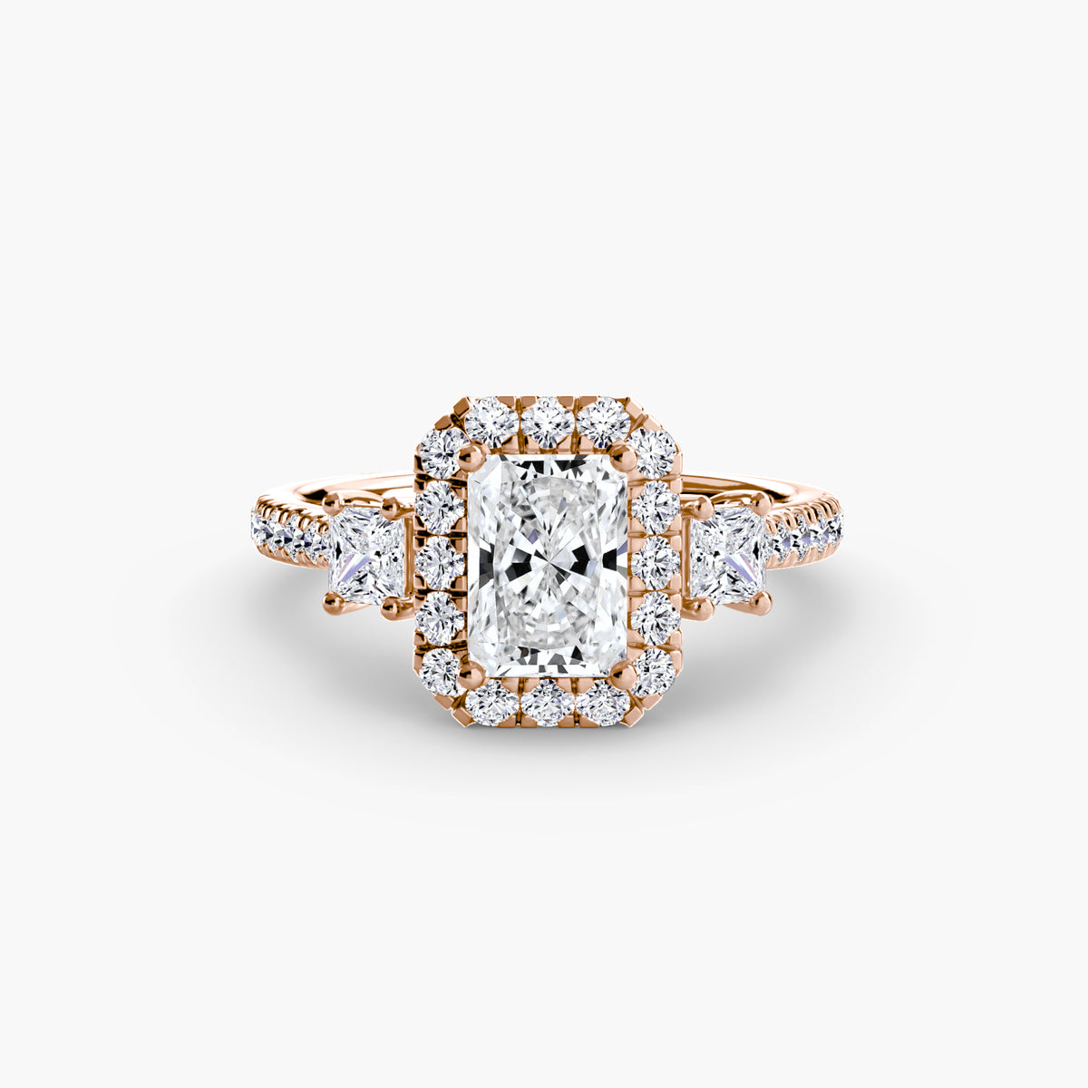 Anello Trilogy con Halo Cometa