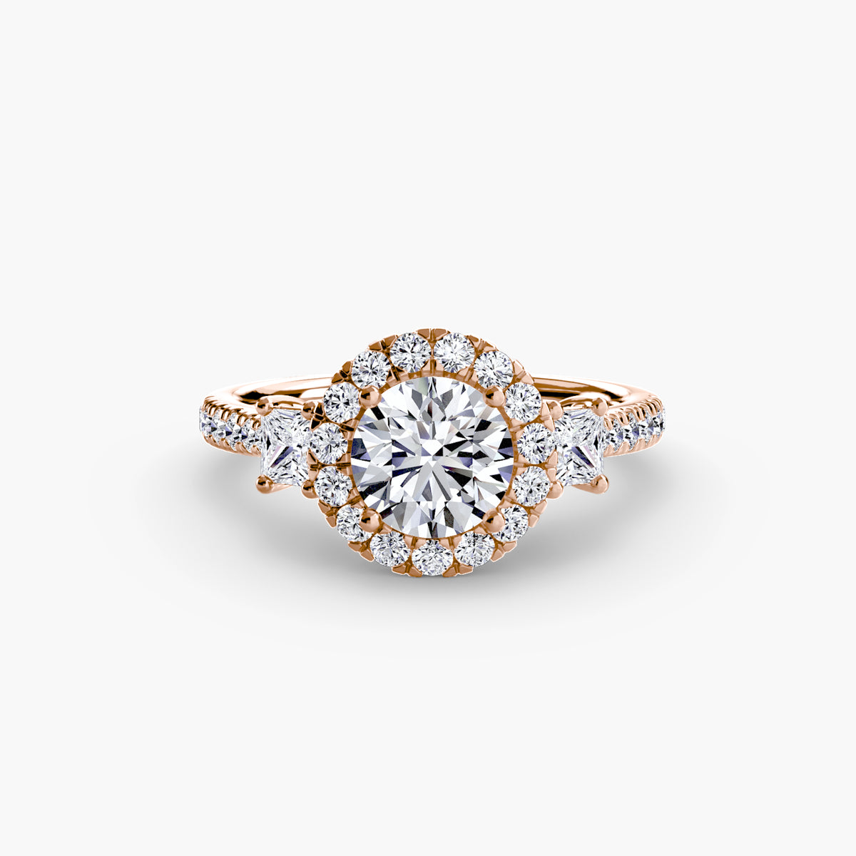 Anello Trilogy con Halo Cometa
