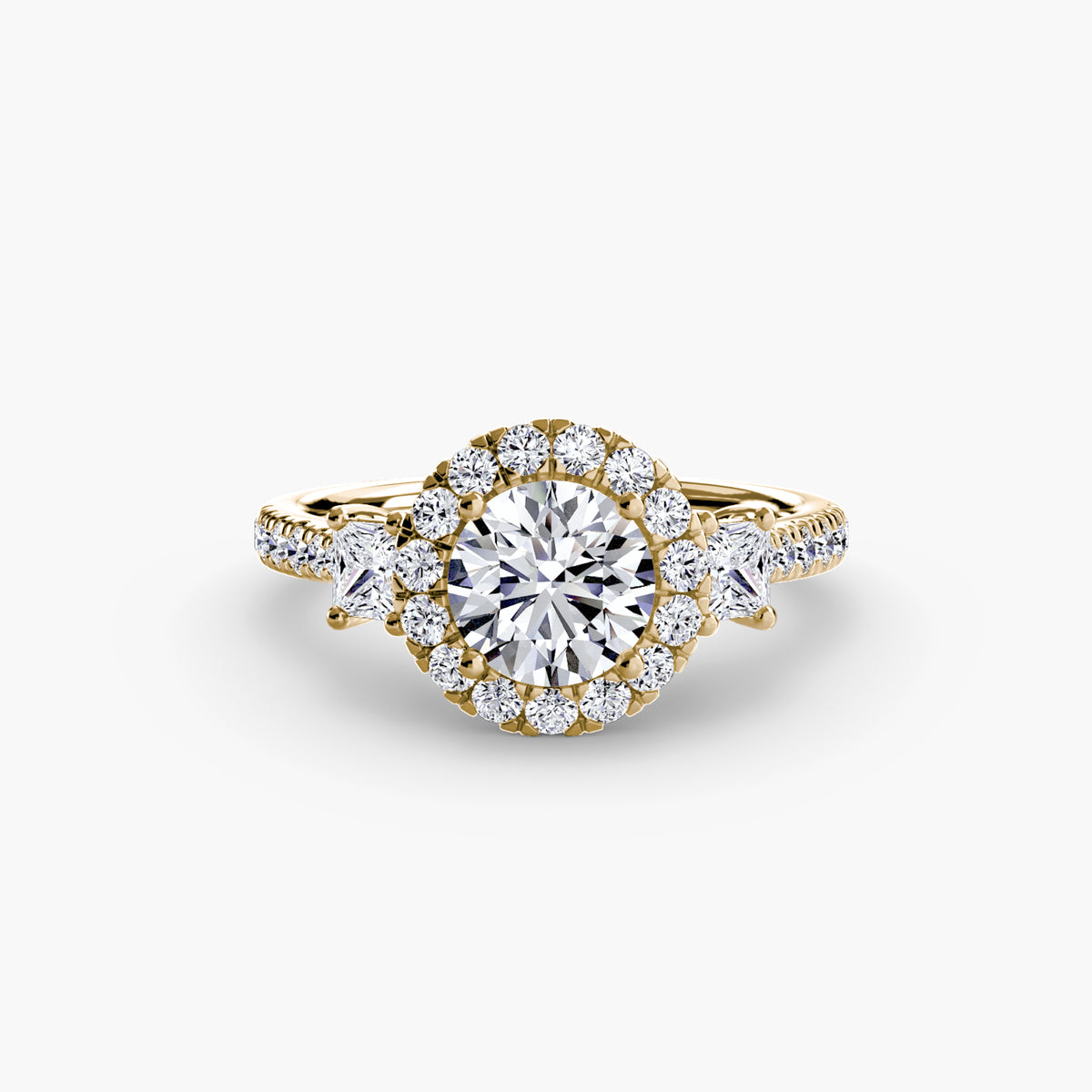 Anello Trilogy con Halo Cometa
