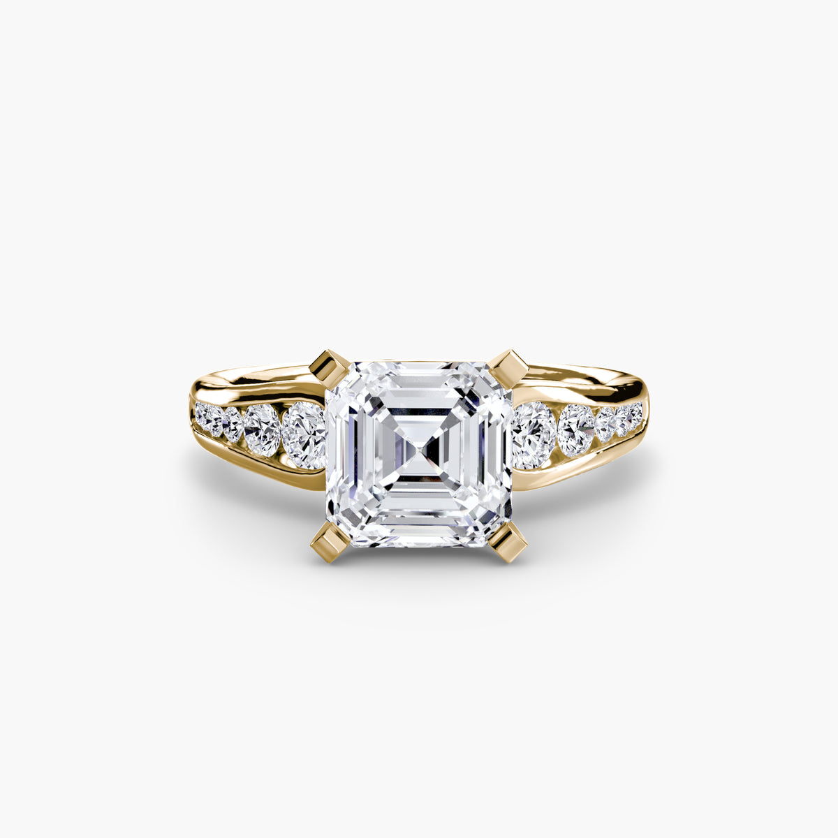 Solitaire with Luna Pavé