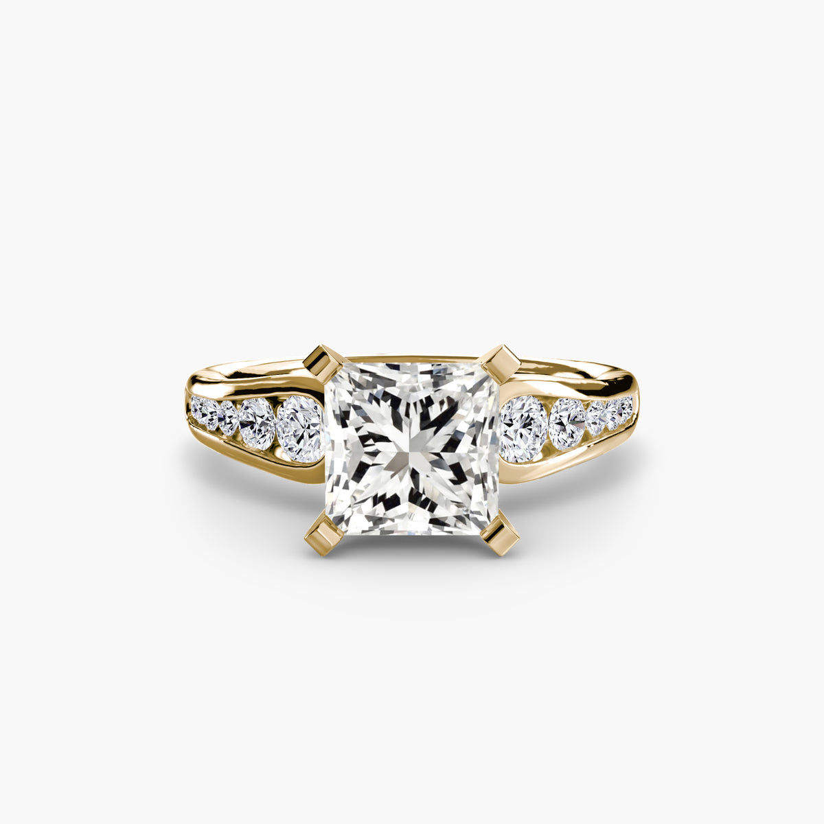 Solitaire with Luna Pavé