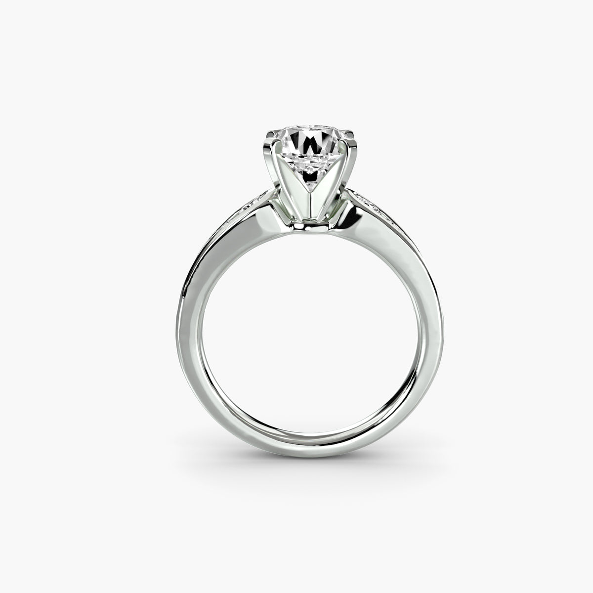Solitario con Pavé Luna