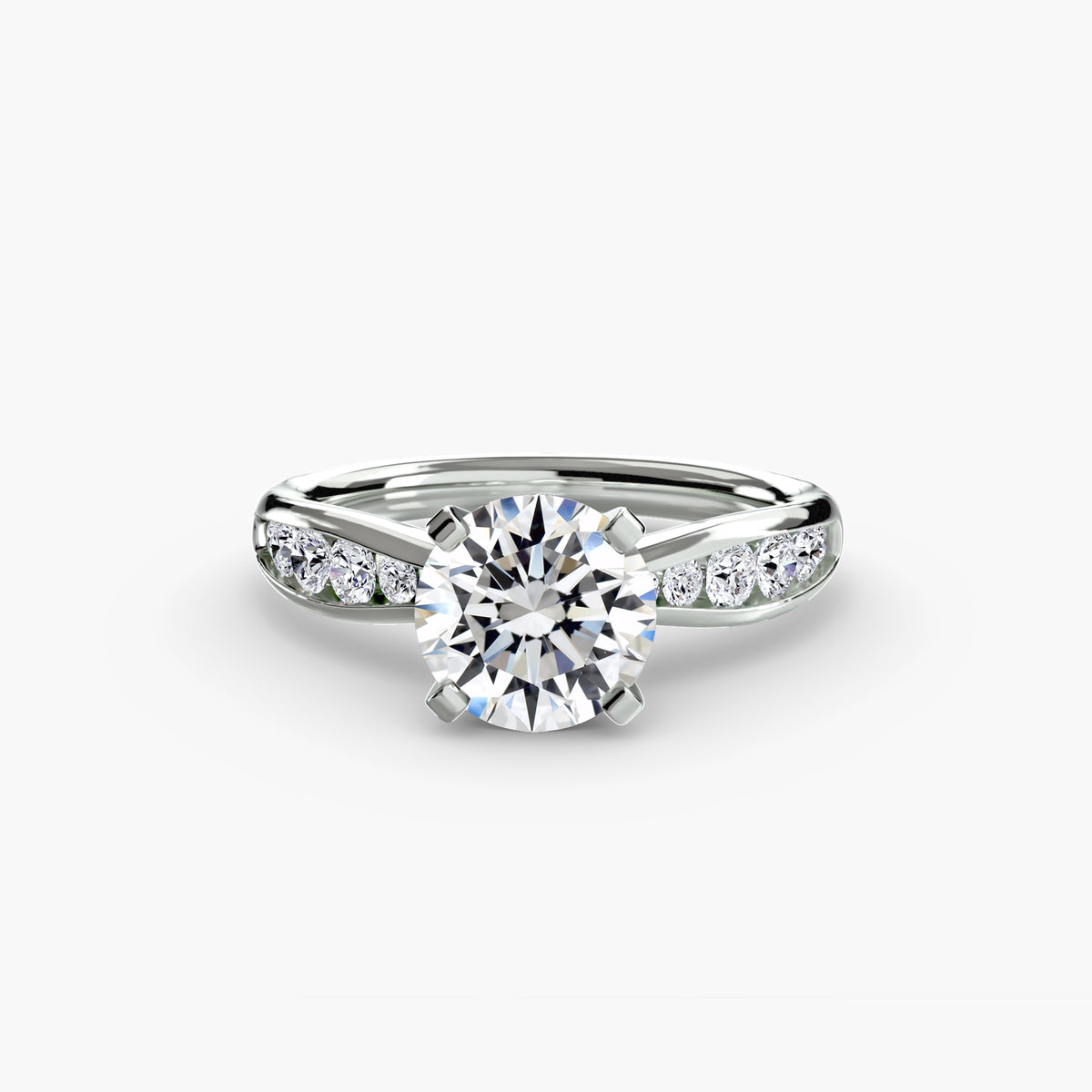 Solitario con Pavé Aria