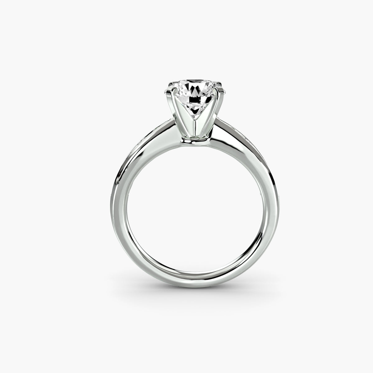 Solitario con Pavé Aria