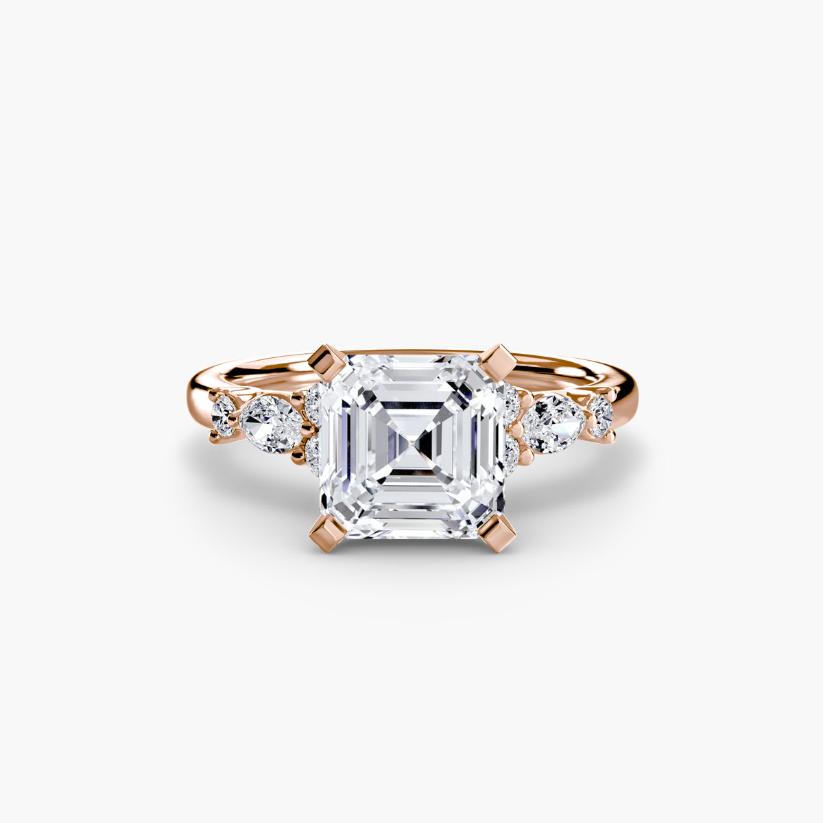 Solitaire with Floral Accents