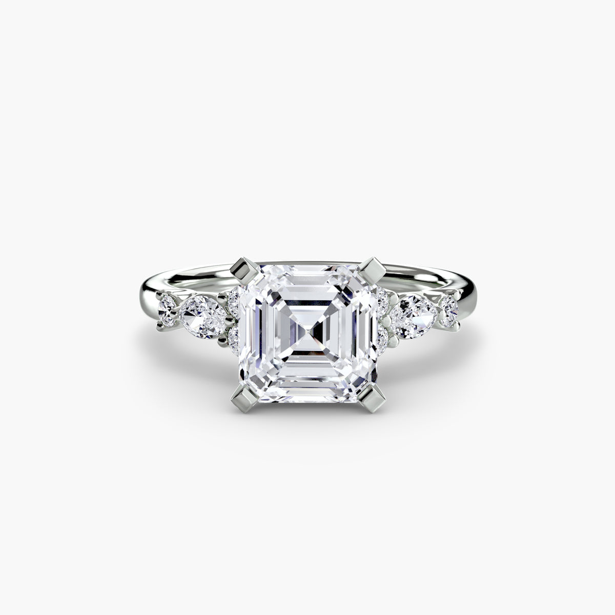 Solitaire with Floral Accents