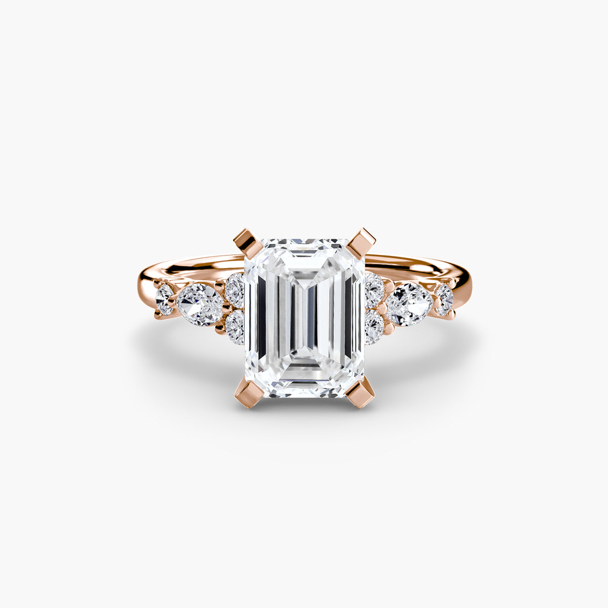 Solitaire with Floral Accents
