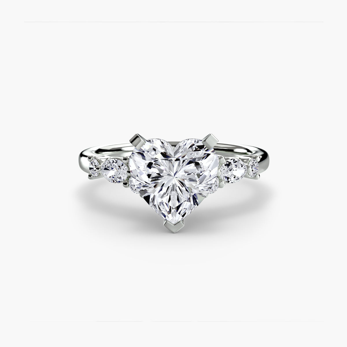 Solitaire with Floral Accents