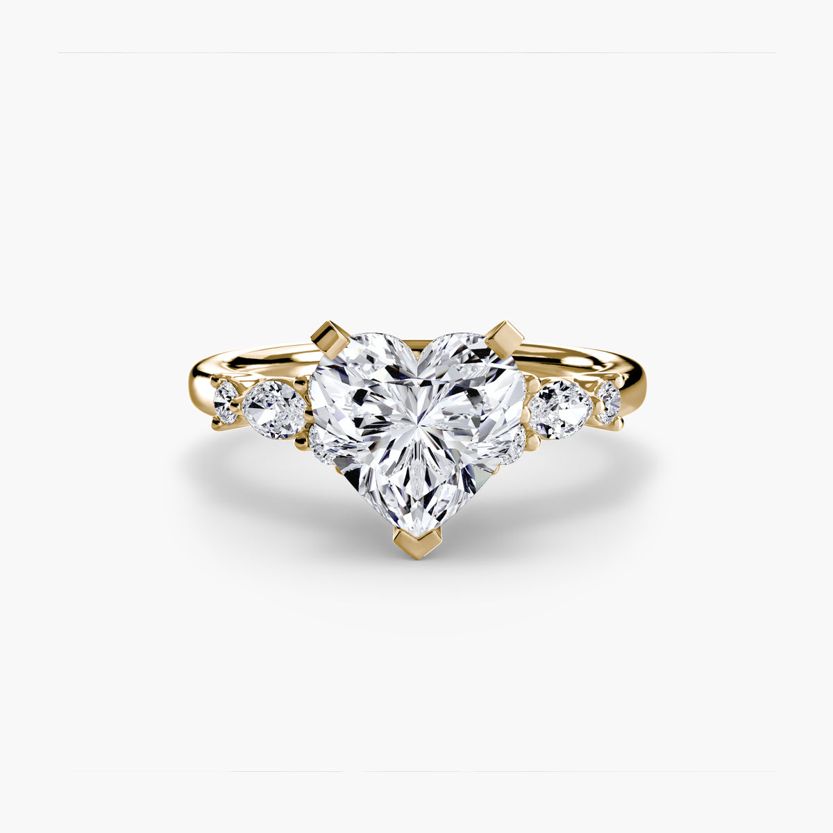 Solitaire with Floral Accents