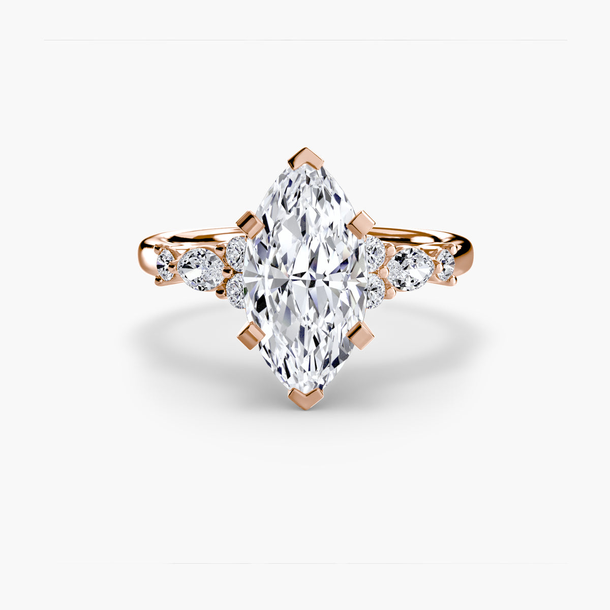 Solitaire with Floral Accents