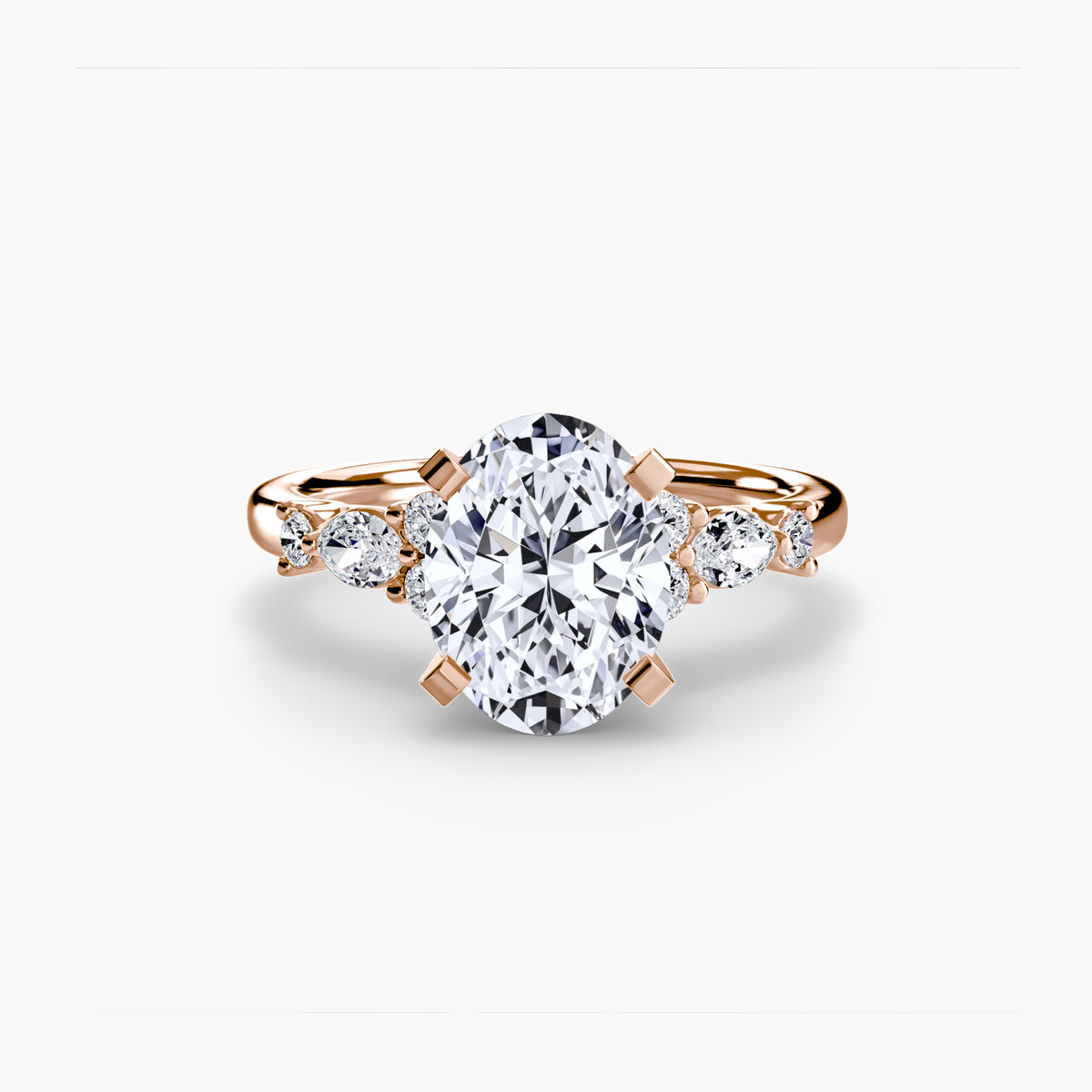 Solitaire with Floral Accents