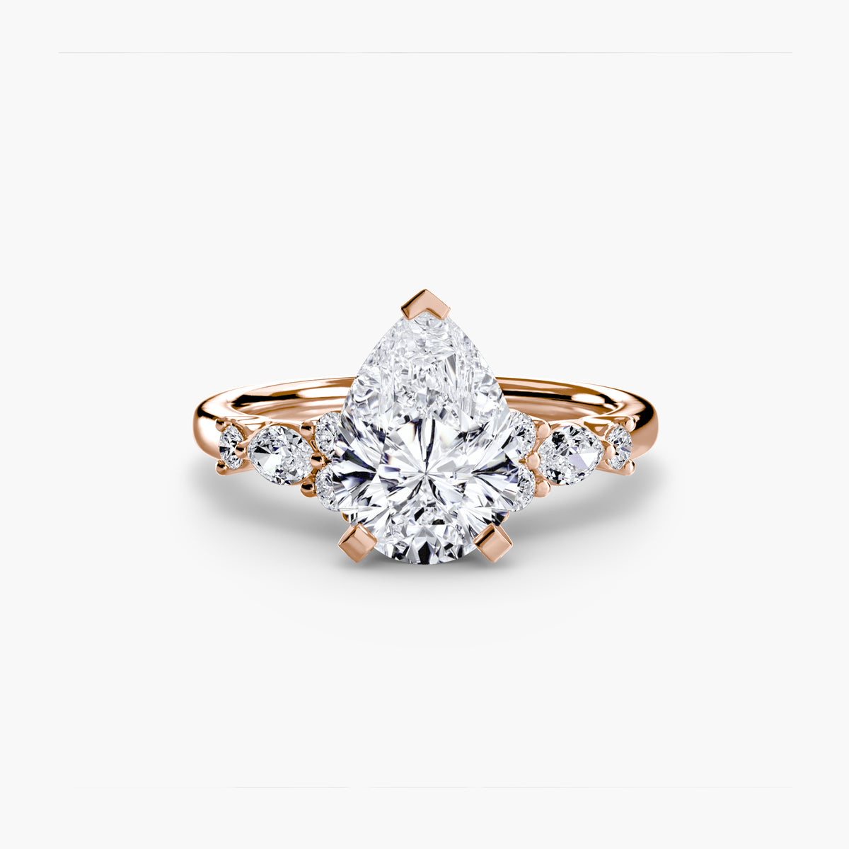 Solitaire with Floral Accents