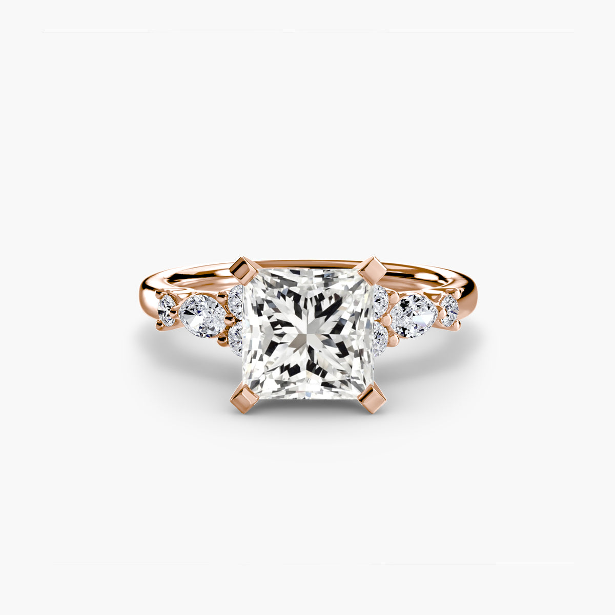 Solitaire with Floral Accents