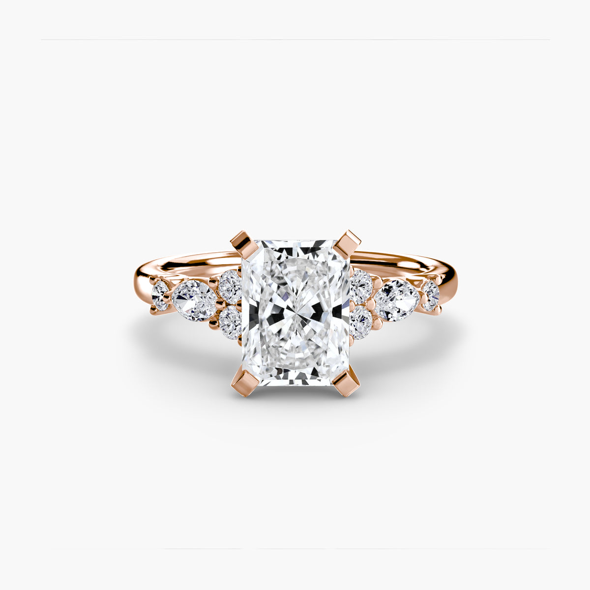 Solitaire with Floral Accents