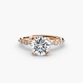 Solitaire with Floral Accents