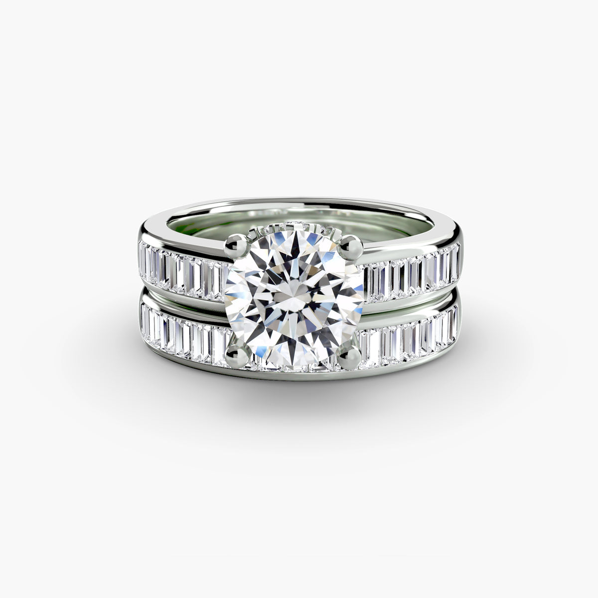 Channel-Set Baguette Solitaire
