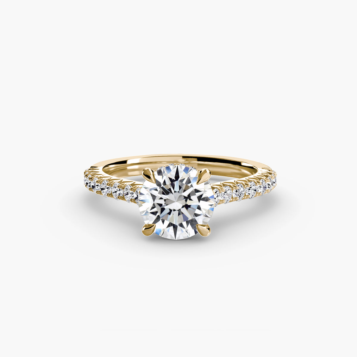 Solitario con Pavé Brezza
