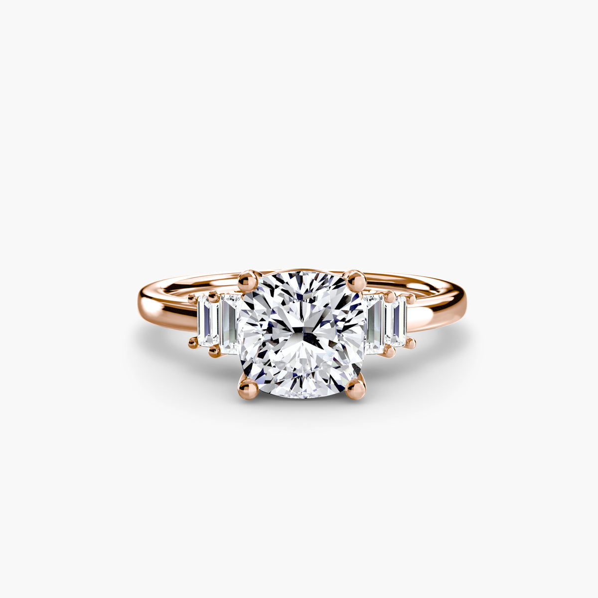 Solitaire with Baguette Accents